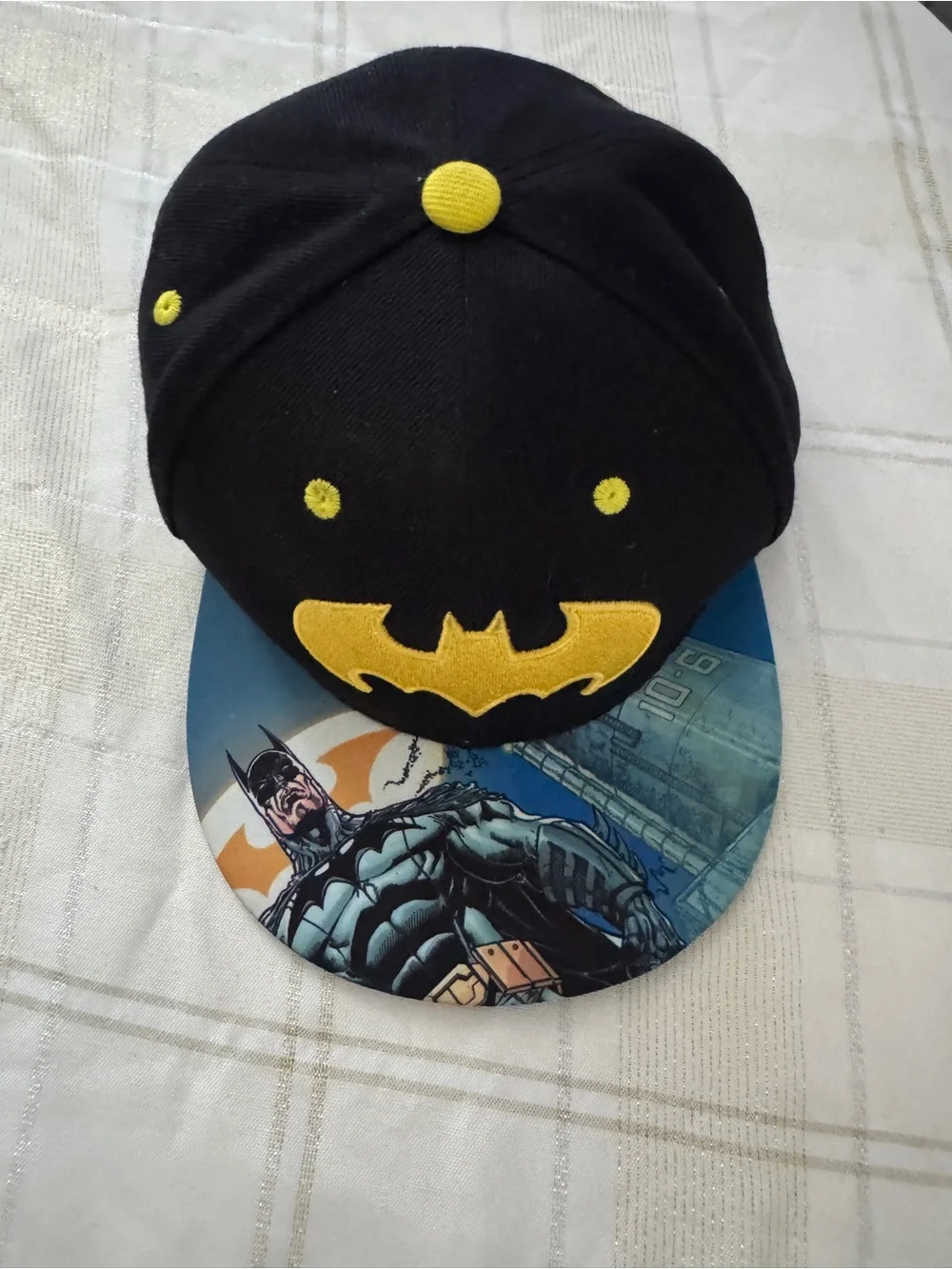 Batman DC Comics Six Flags Texas 2019 Adjustable Snapback Flat Bill Hat Cap OS